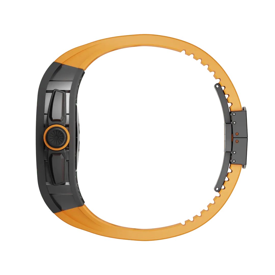 Carbon Fiber Case & Silicone Band for Apple Watch