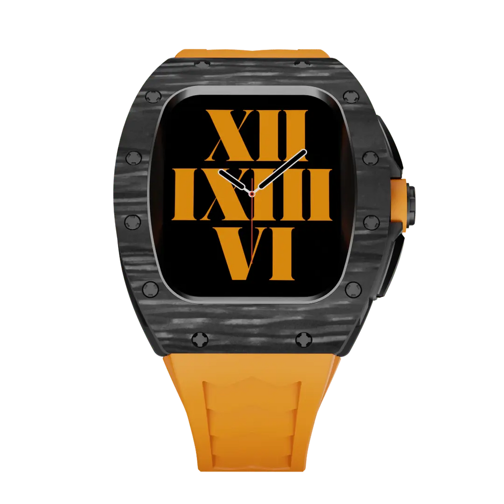 Carbon Fiber Case & Silicone Band for Apple Watch