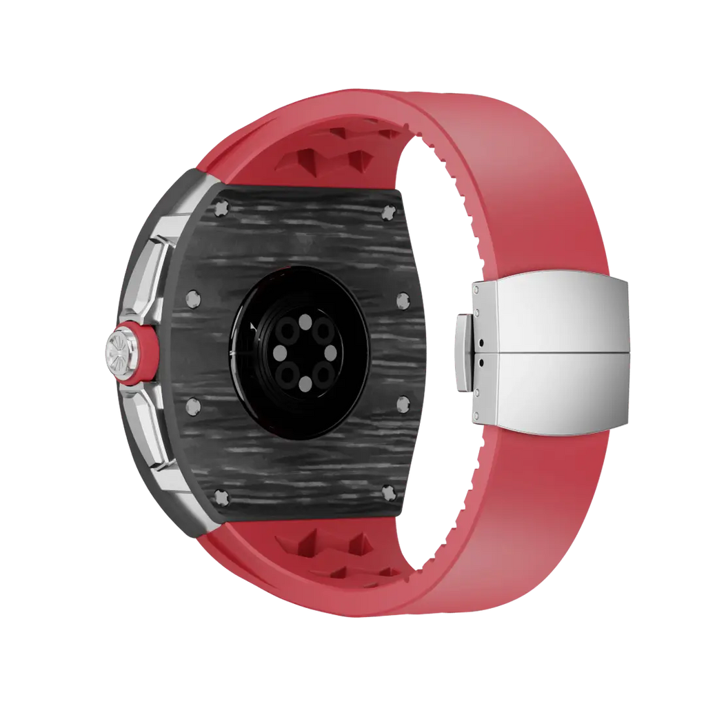 Carbon Fiber Case & Silicone Band for Apple Watch