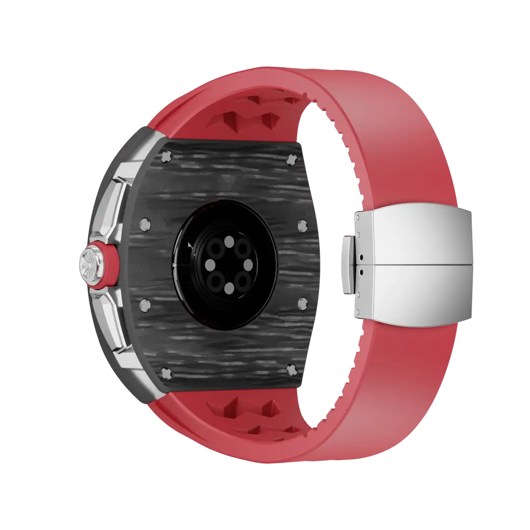 Carbon Fiber Case & Silicone Band for Apple Watch