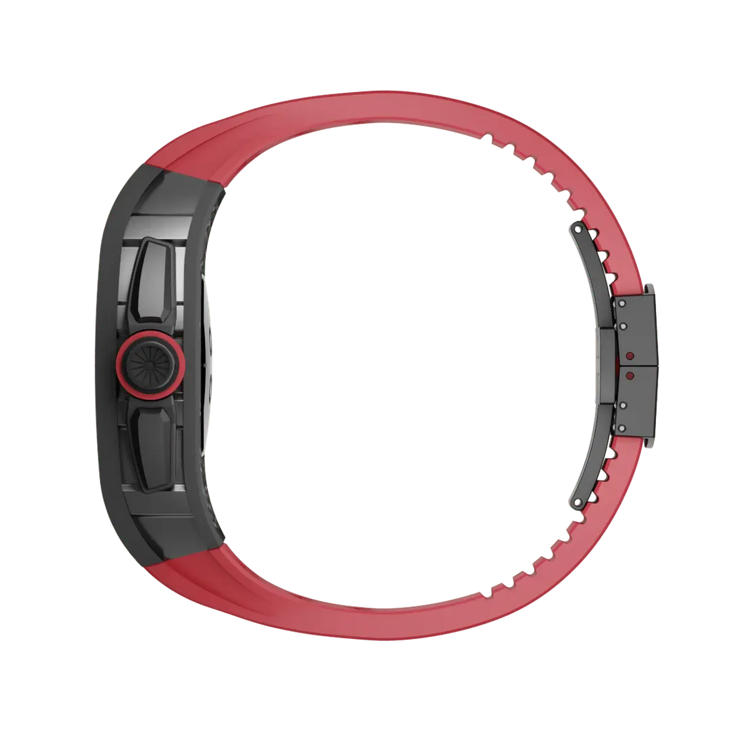 Carbon Fiber Case & Silicone Band for Apple Watch