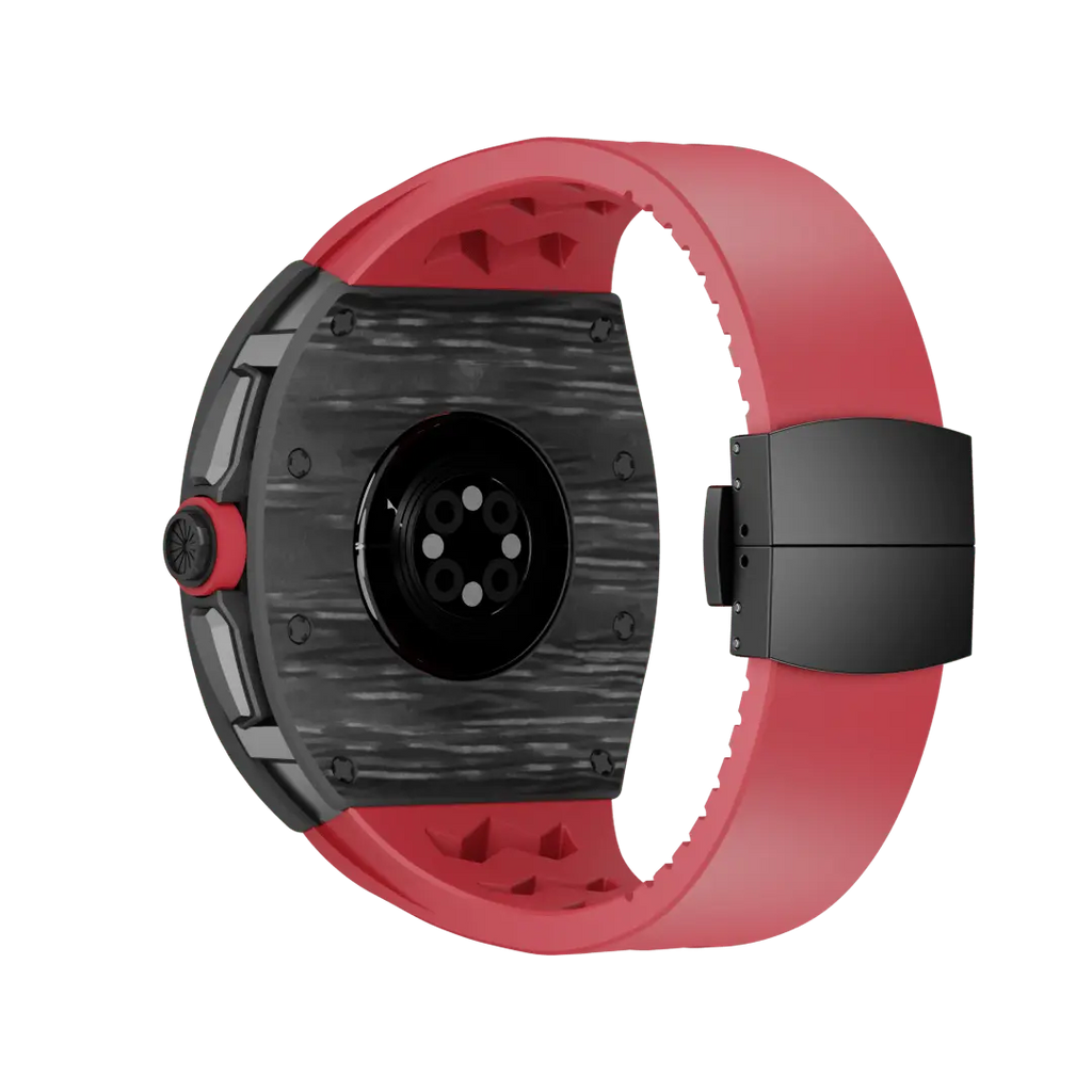 Carbon Fiber Case & Silicone Band for Apple Watch