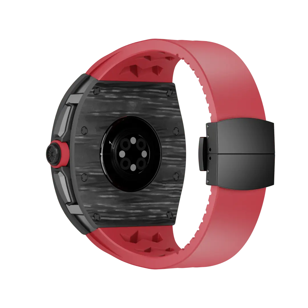 Carbon Fiber Case & Silicone Band for Apple Watch