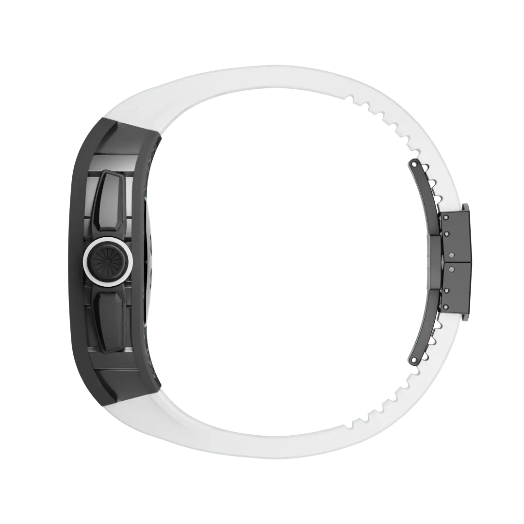 Carbon Fiber Case & Silicone Band for Apple Watch