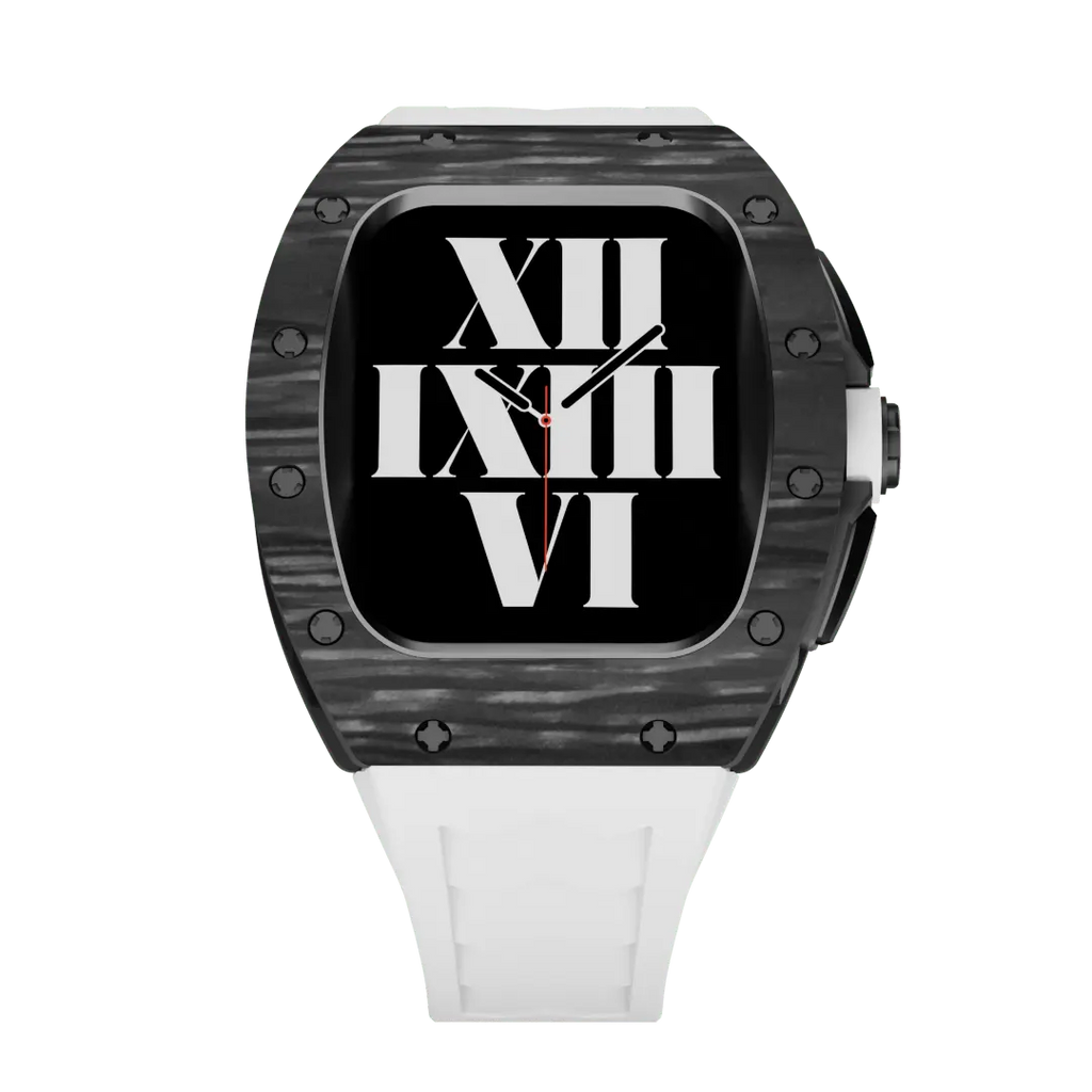Carbon Fiber Case & Silicone Band for Apple Watch