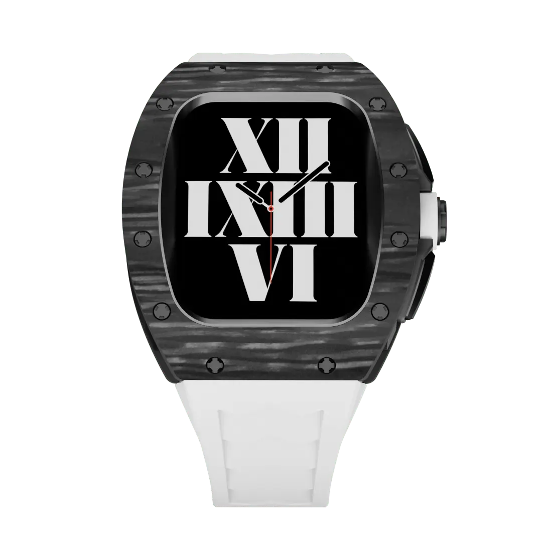 Carbon Fiber Case & Silicone Band for Apple Watch