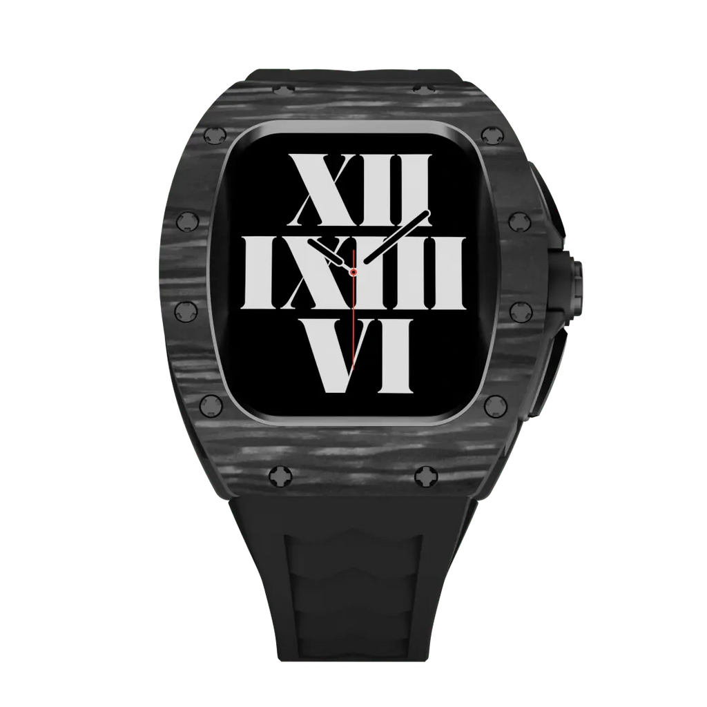 Carbon Fiber Case & Silicone Band for Apple Watch