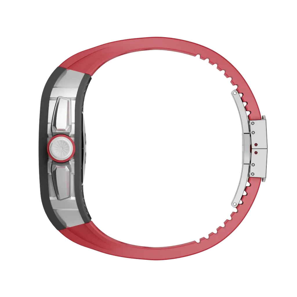 Carbon Fiber Case & Silicone Band for Apple Watch