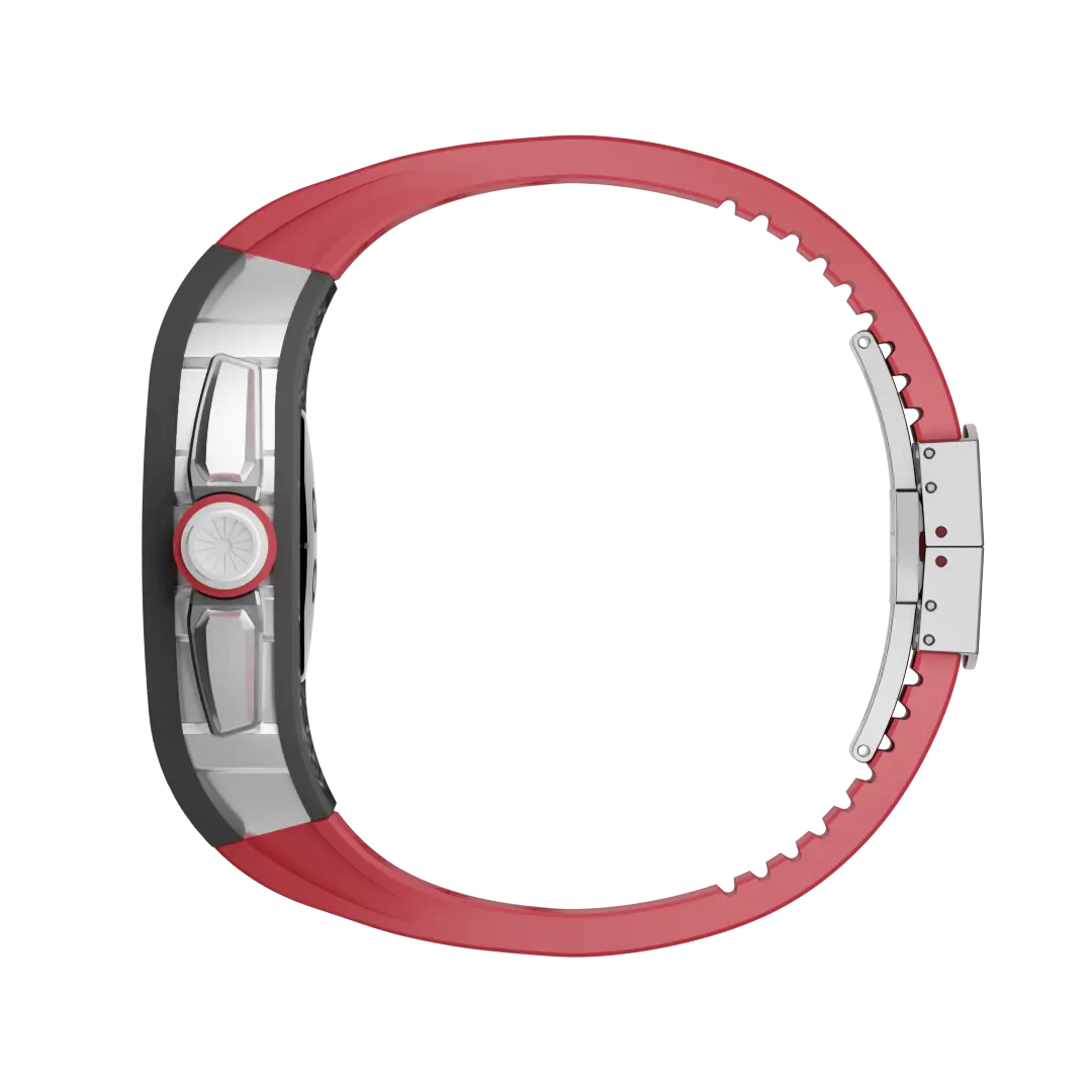 Carbon Fiber Case & Silicone Band for Apple Watch