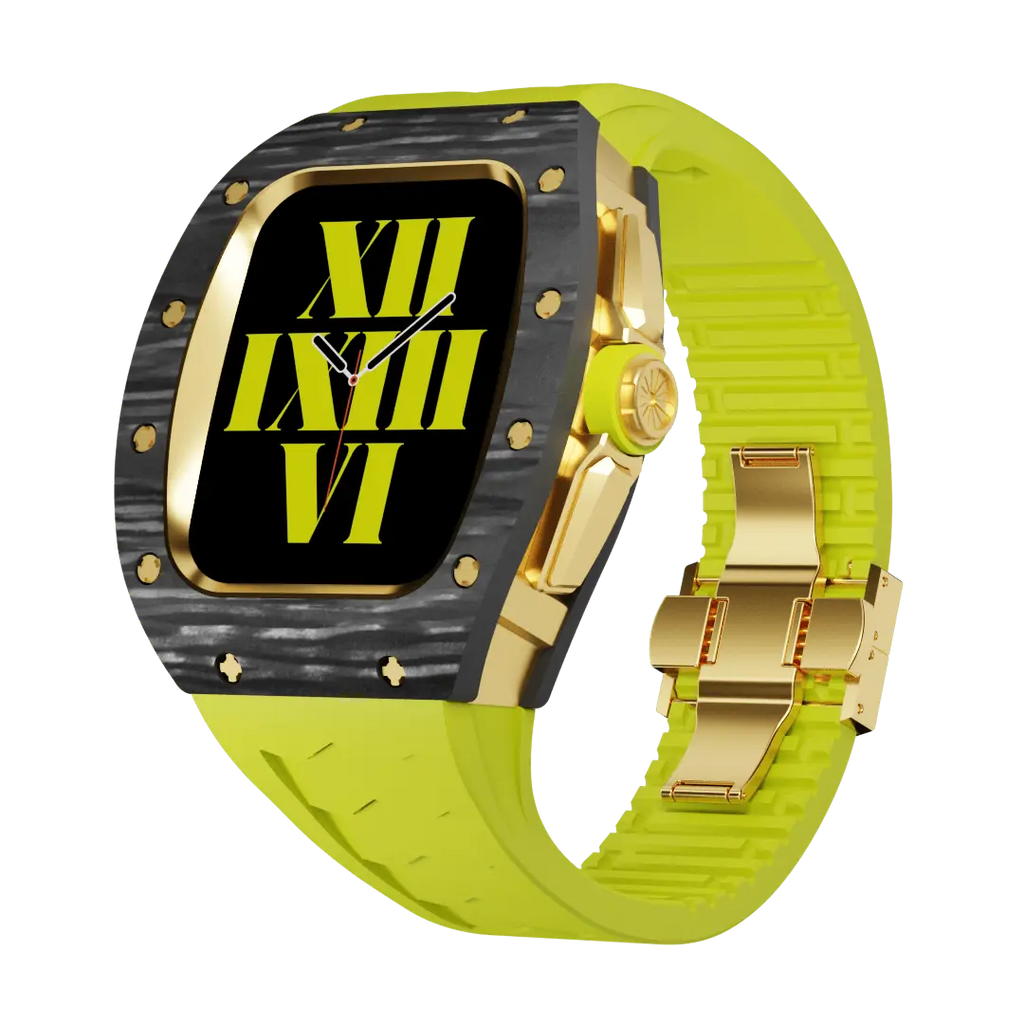 Carbon Fiber Case & Silicone Band for Apple Watch