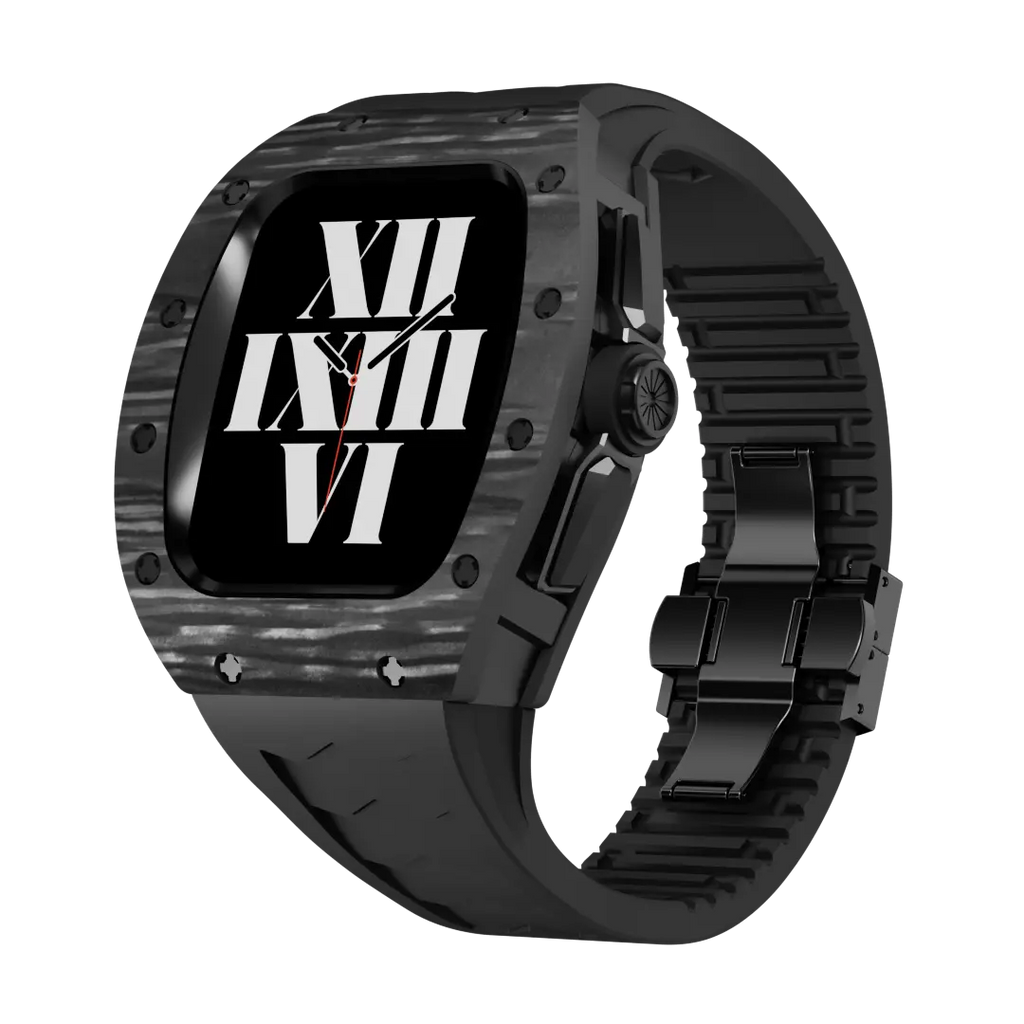 Carbon Fiber Case & Silicone Band for Apple Watch