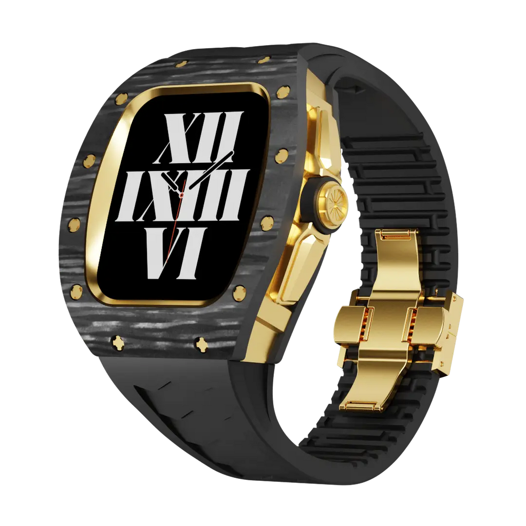 Carbon Fiber Case & Silicone Band for Apple Watch