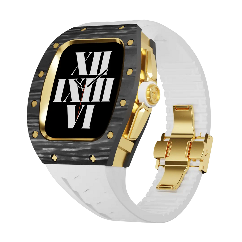 Carbon Fiber Case & Silicone Band for Apple Watch