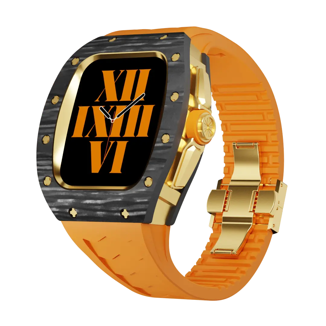 Carbon Fiber Case & Silicone Band for Apple Watch