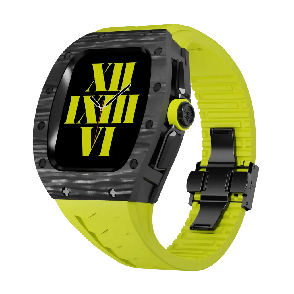 Carbon Fiber Case & Silicone Band for Apple Watch