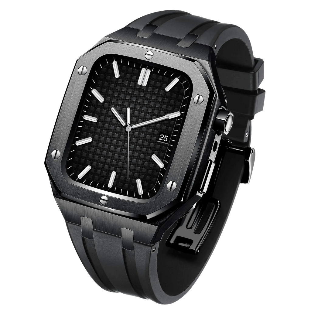 Stainless Steel Case & Silicone Band for Apple Watch