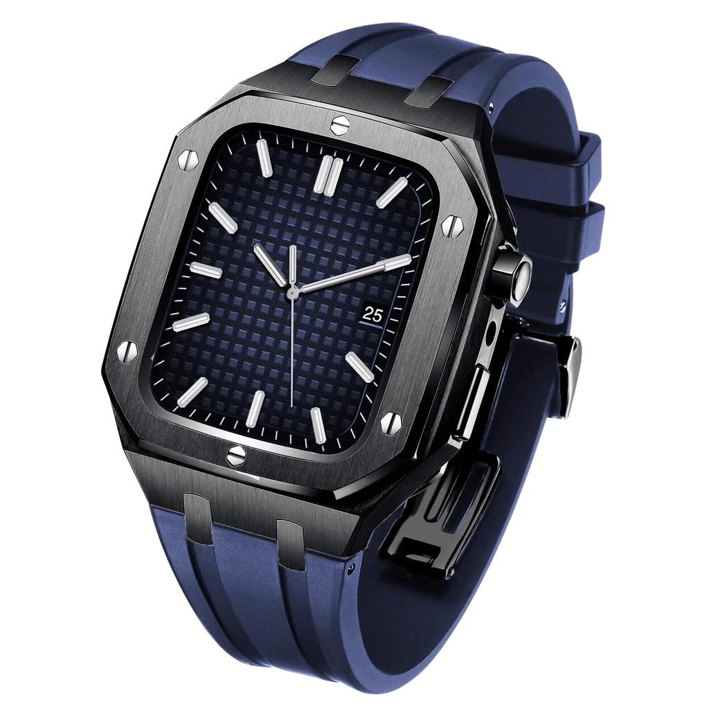 Stainless Steel Case & Silicone Band for Apple Watch