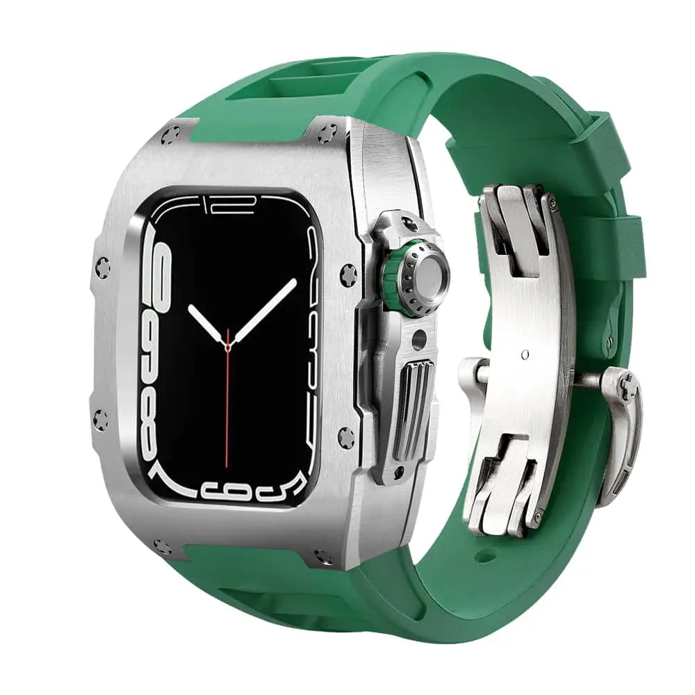 Titanium Case & Silicone Band for Apple Watch
