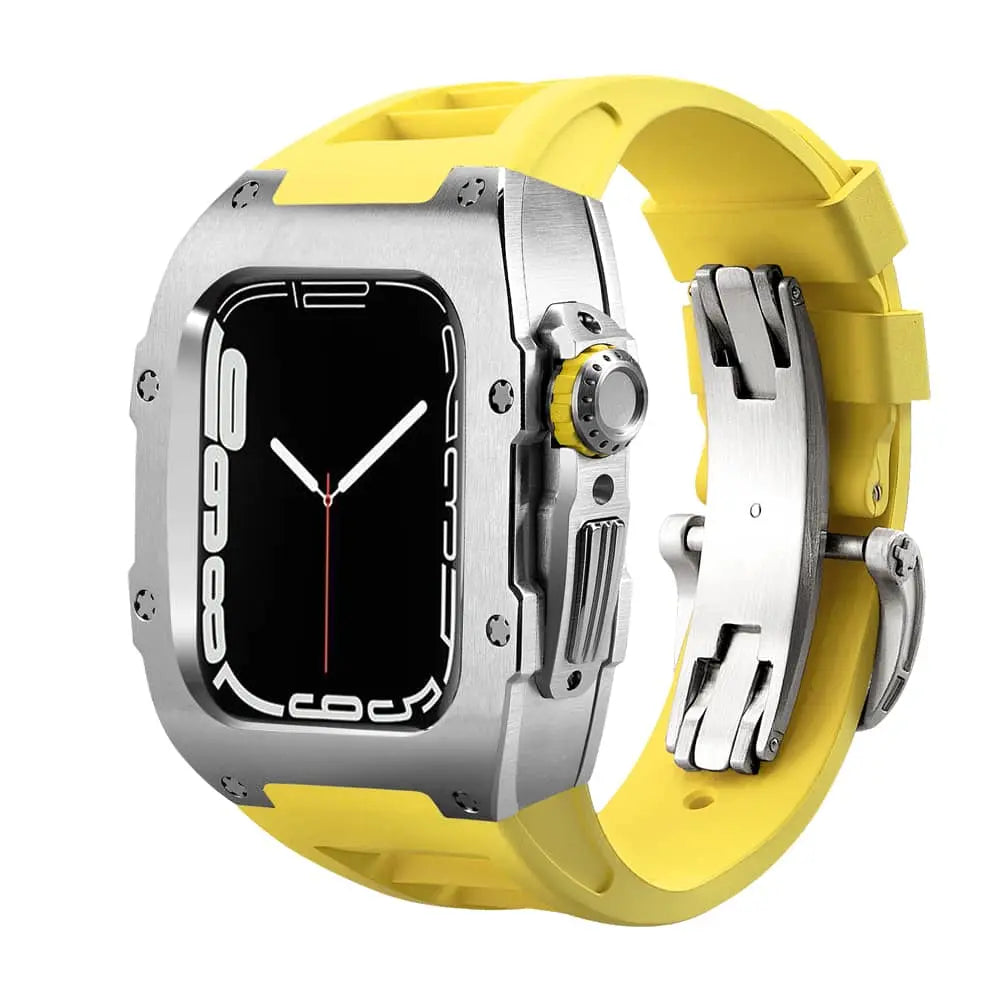 Titanium Case & Silicone Band for Apple Watch