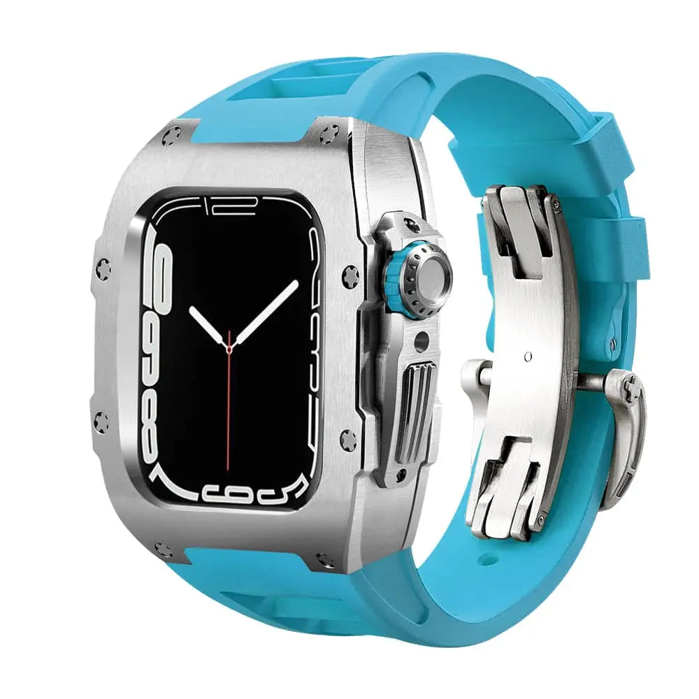 Titanium Case & Silicone Band for Apple Watch