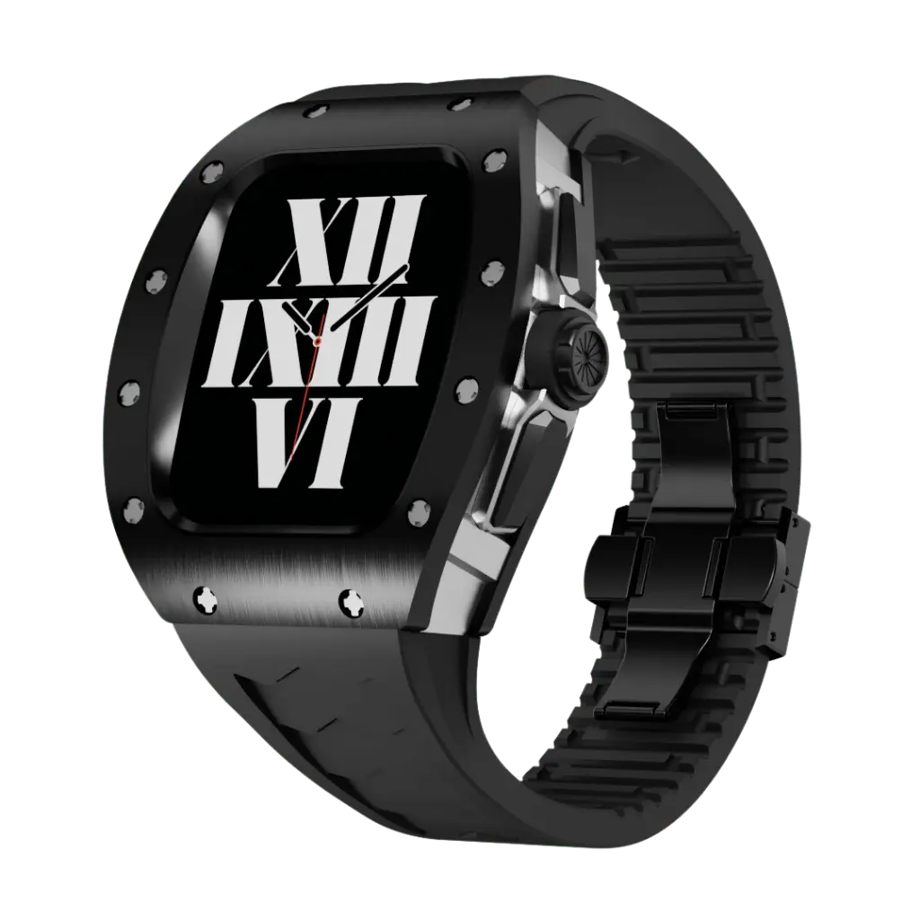 Titanium Case & Silicone Band for Apple Watch