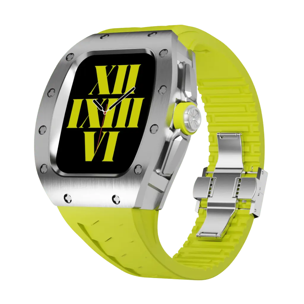Titanium Case & Silicone Band for Apple Watch
