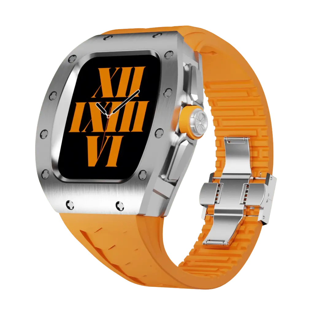 Titanium Case & Silicone Band for Apple Watch