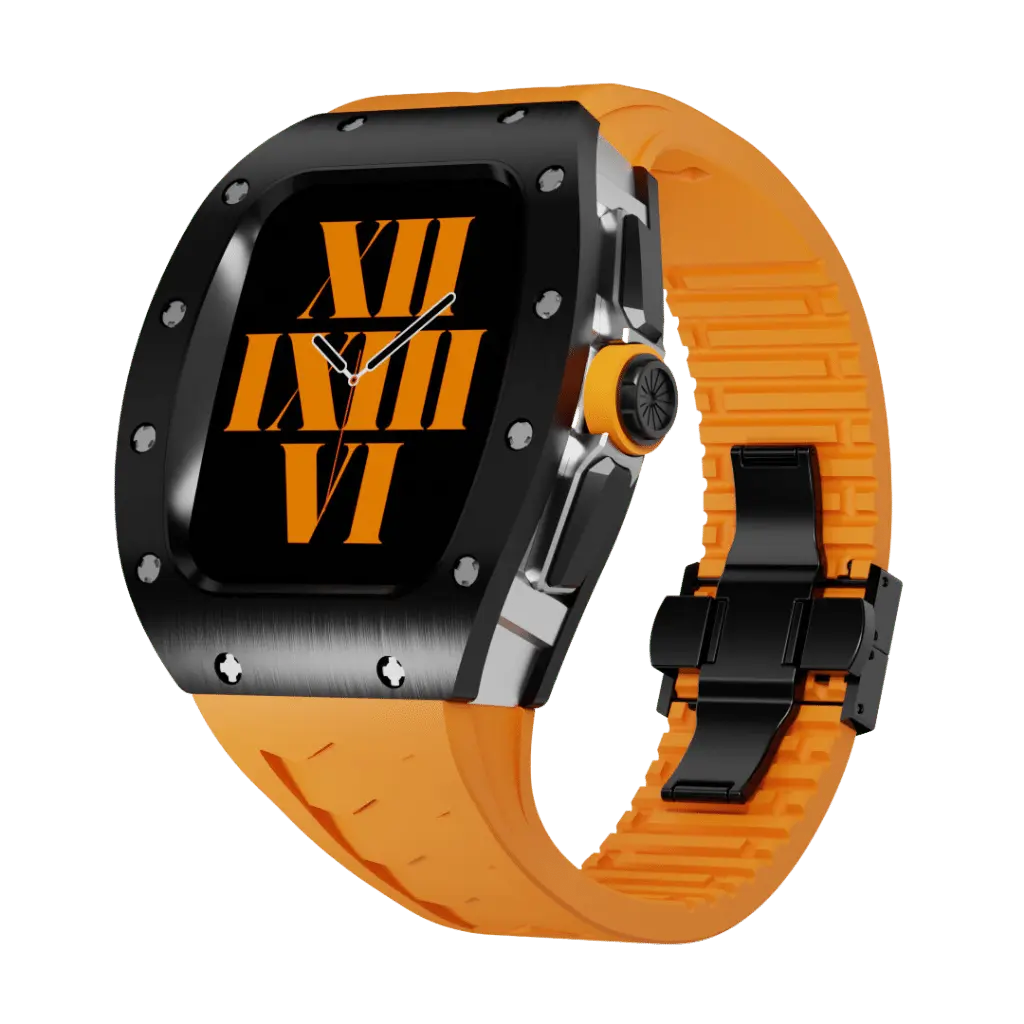 Titanium Case & Silicone Band for Apple Watch