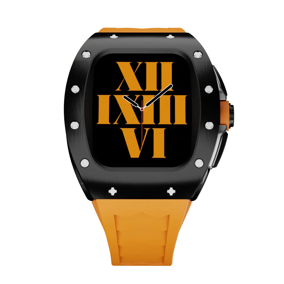 Titanium Case & Silicone Band for Apple Watch