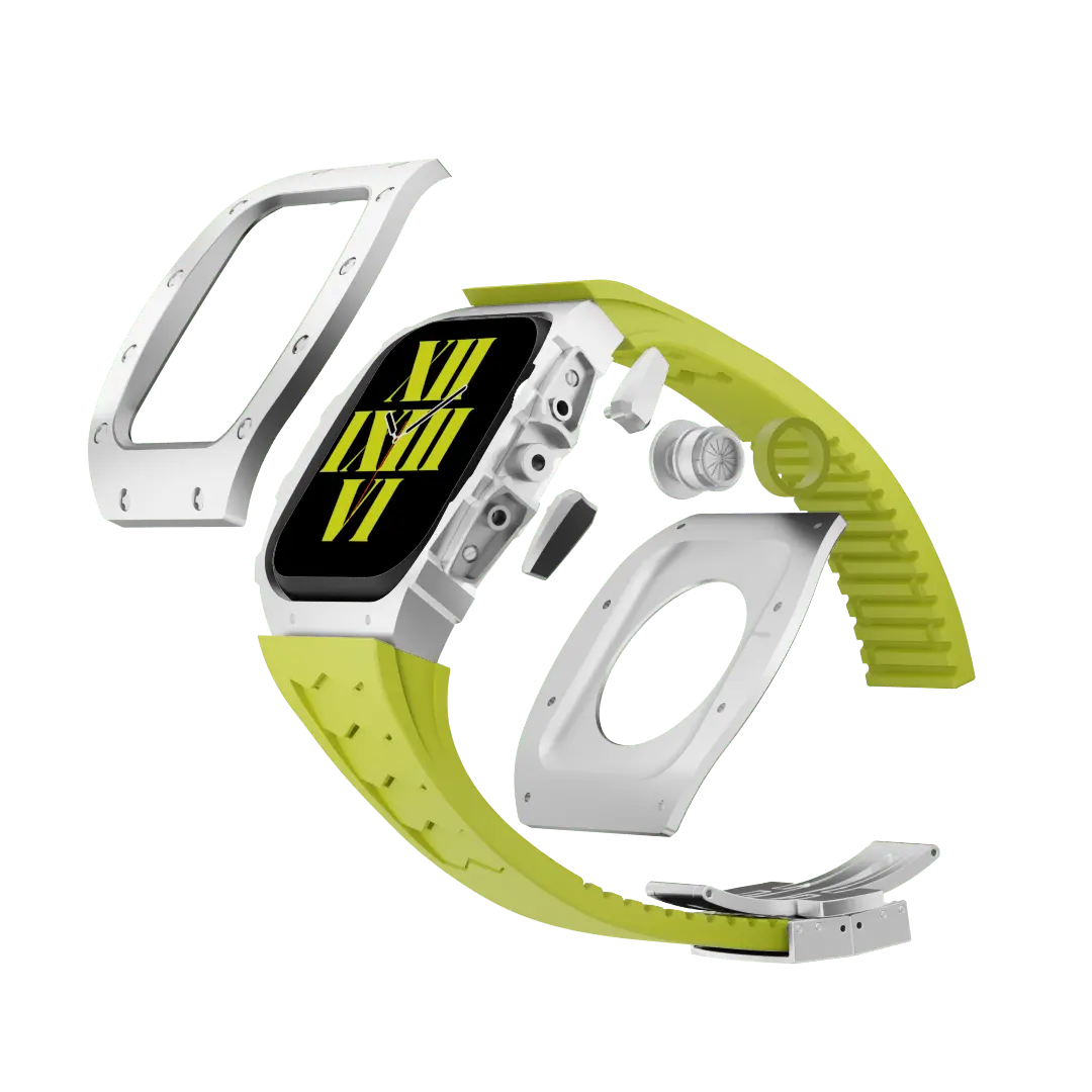 Titanium Case & Silicone Band for Apple Watch