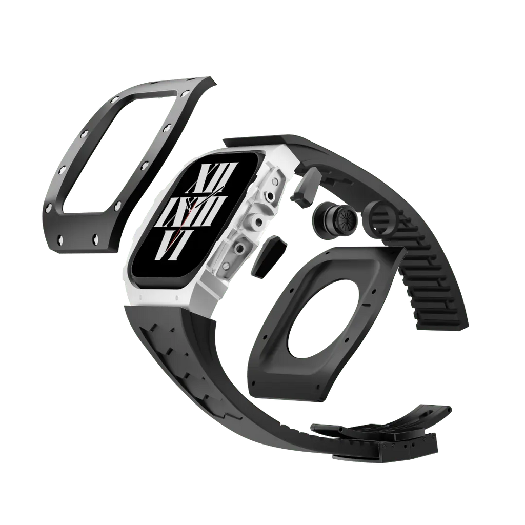 Titanium Case & Silicone Band for Apple Watch