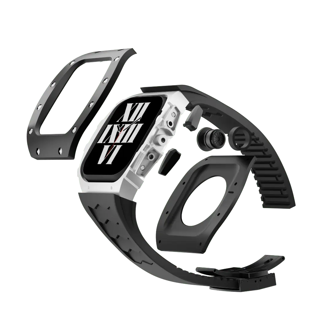 Titanium Case & Silicone Band for Apple Watch