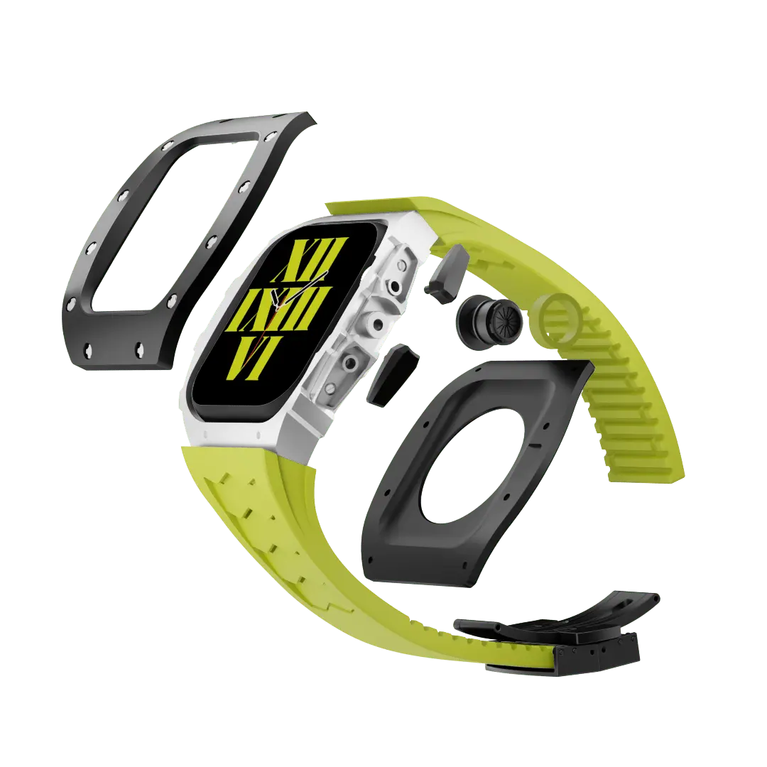 Titanium Case & Silicone Band for Apple Watch