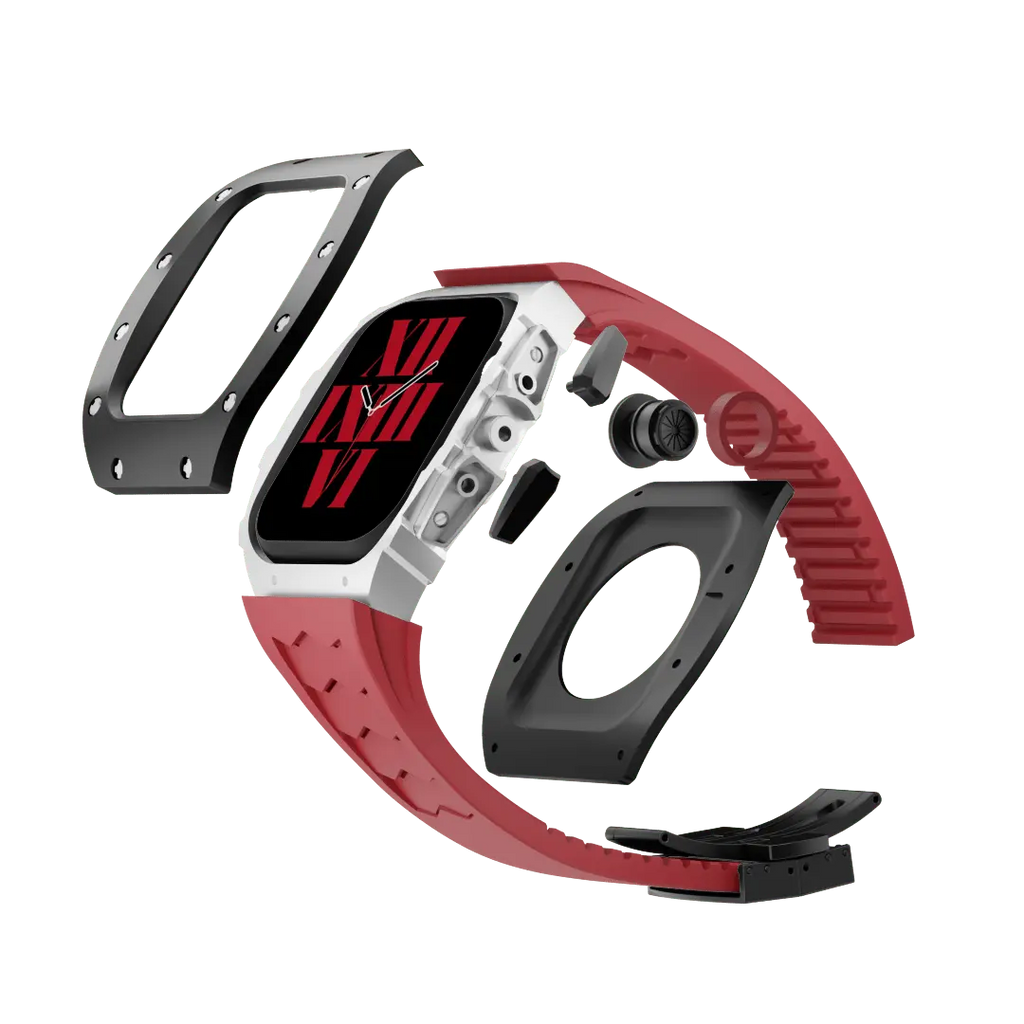 Titanium Case & Silicone Band for Apple Watch