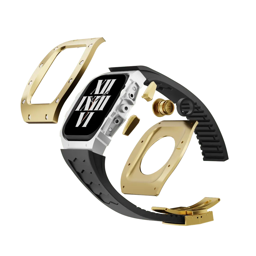 Titanium Case & Silicone Band for Apple Watch