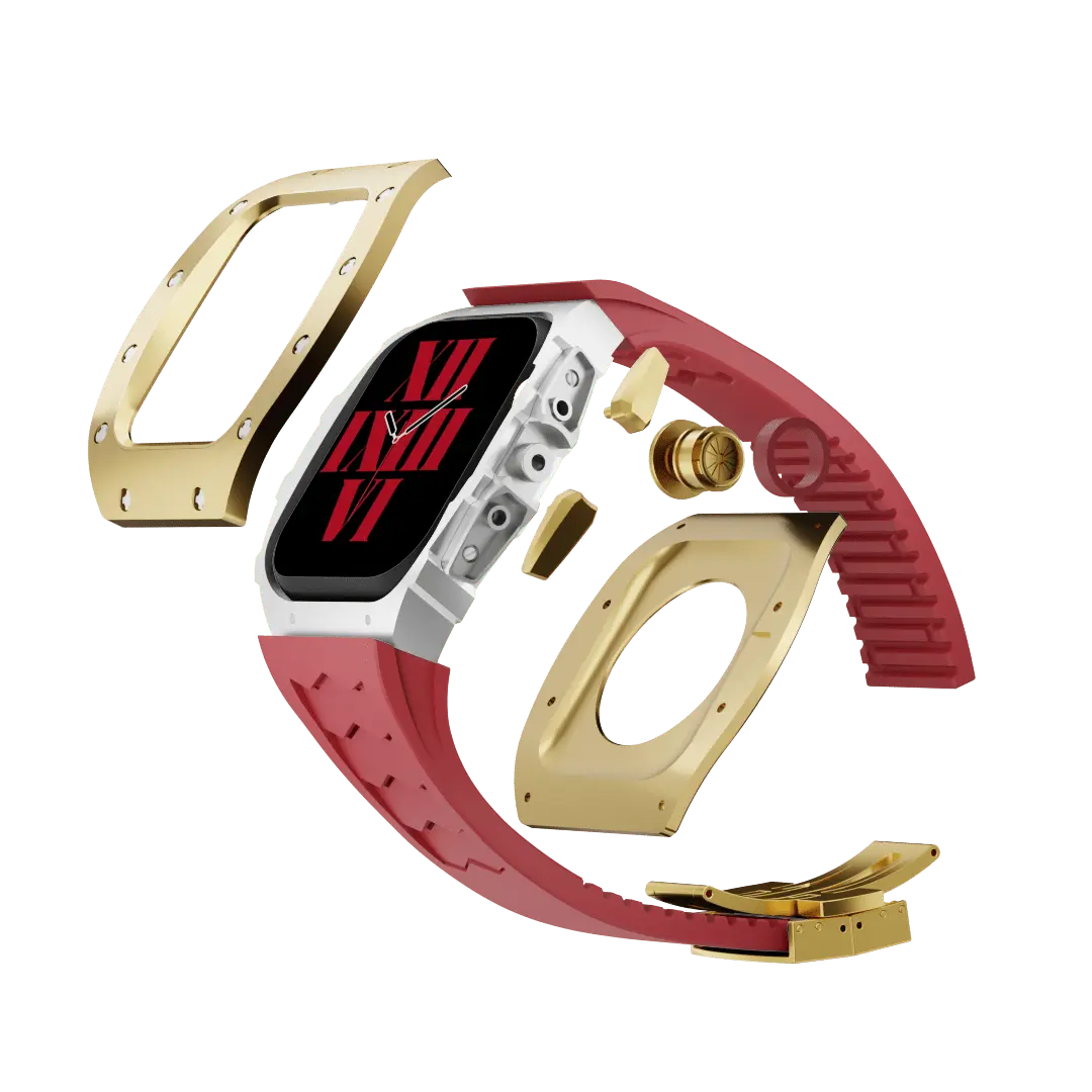 Titanium Case & Silicone Band for Apple Watch