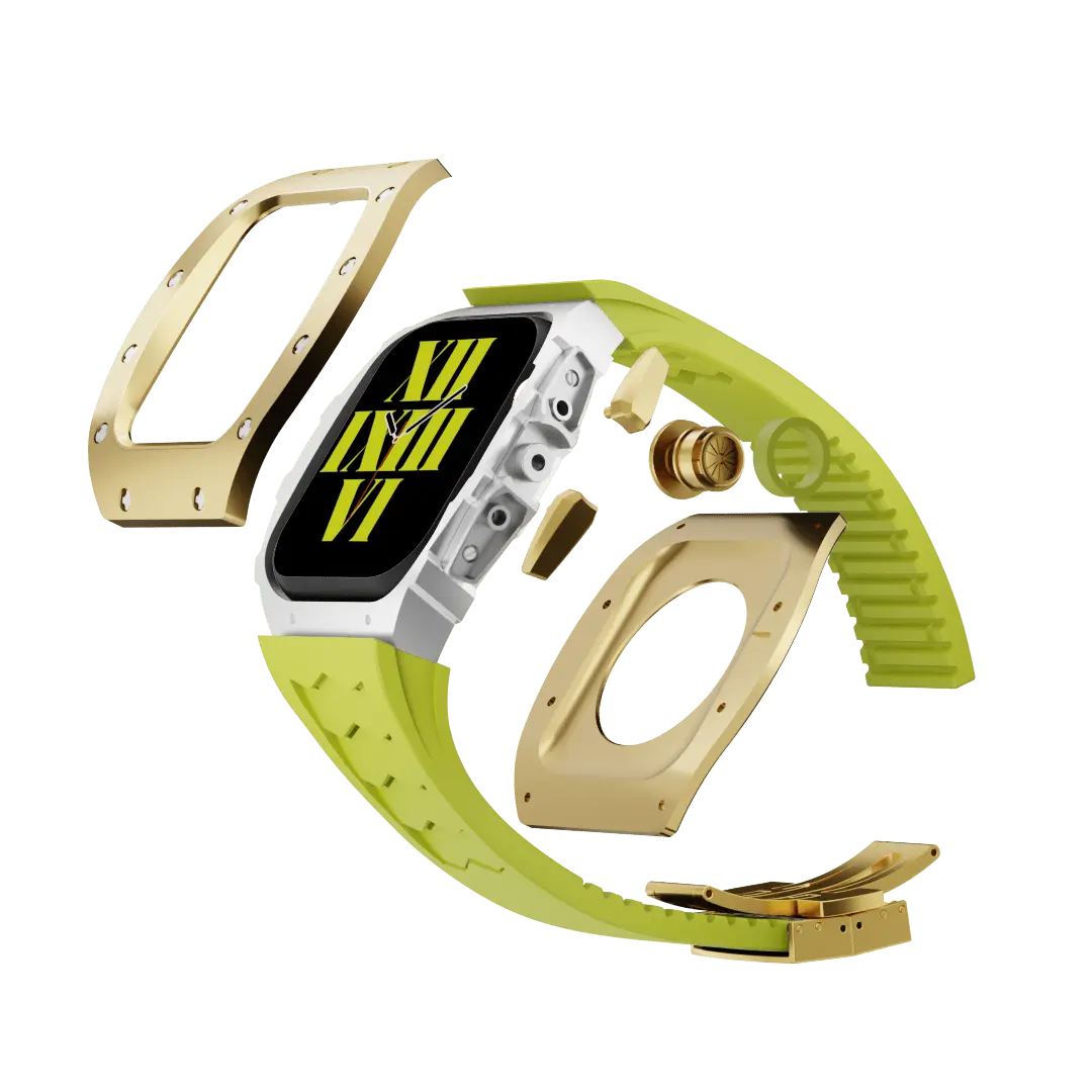 Titanium Case & Silicone Band for Apple Watch