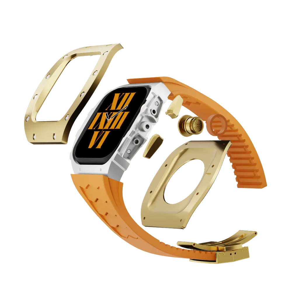 Titanium Case & Silicone Band for Apple Watch