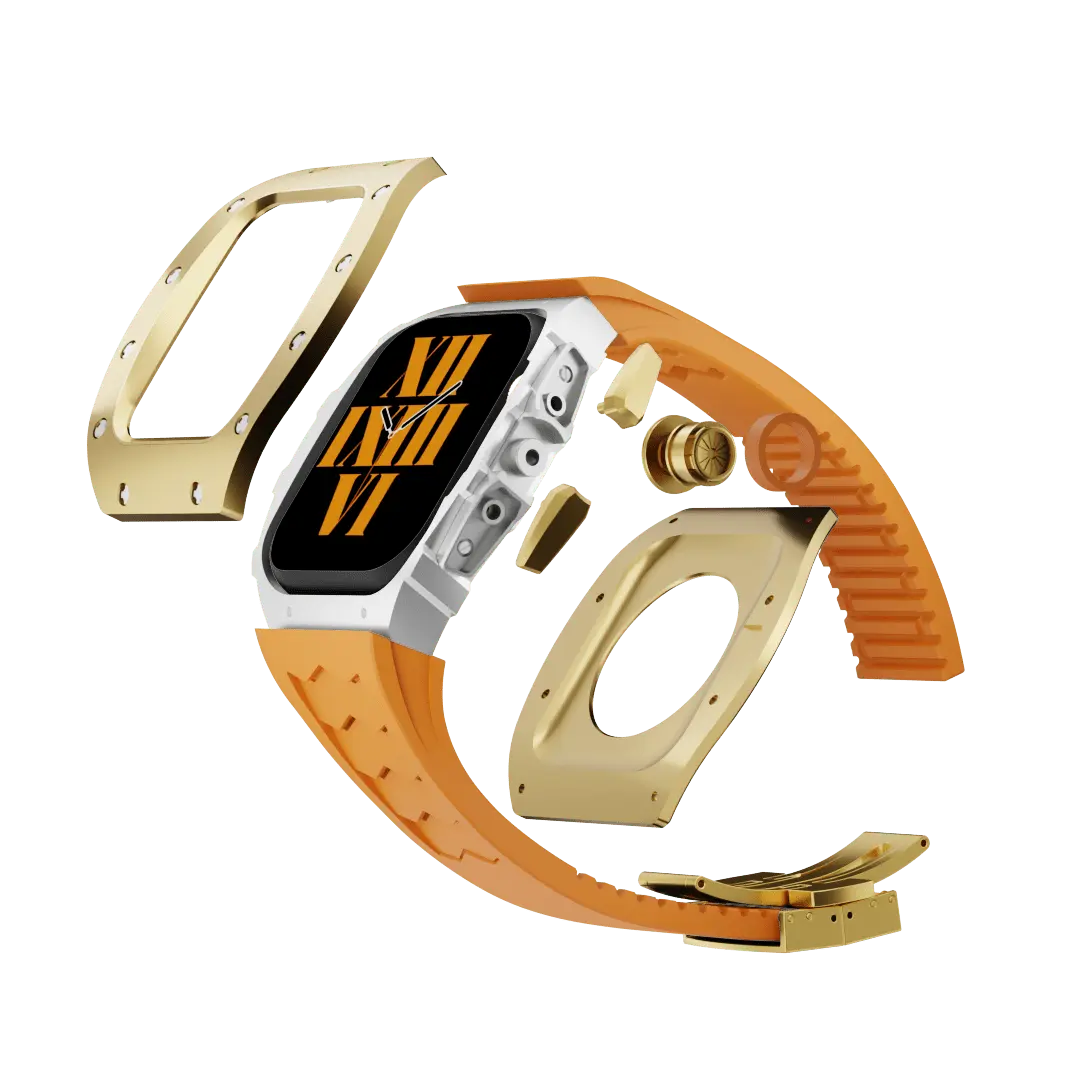 Titanium Case & Silicone Band for Apple Watch