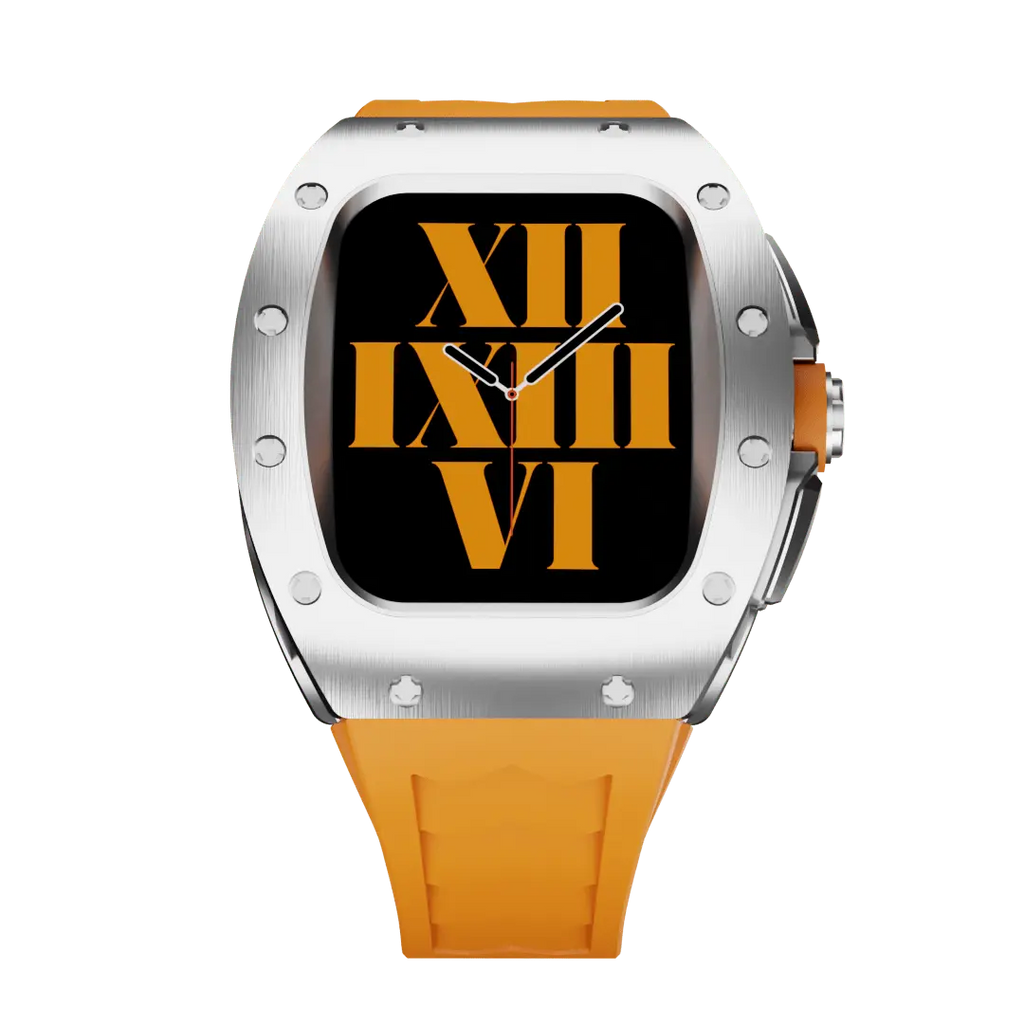 Titanium Case & Silicone Band for Apple Watch