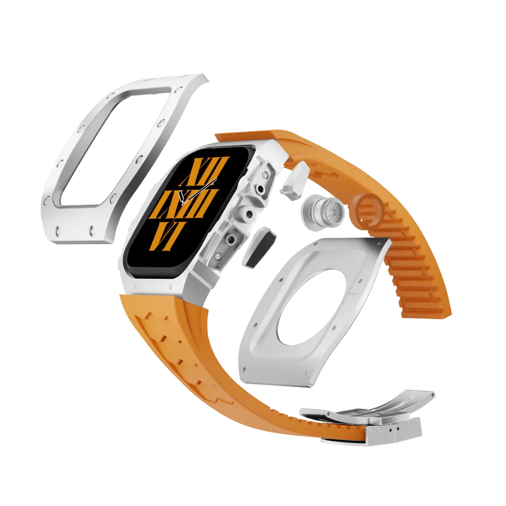 Titanium Case & Silicone Band for Apple Watch