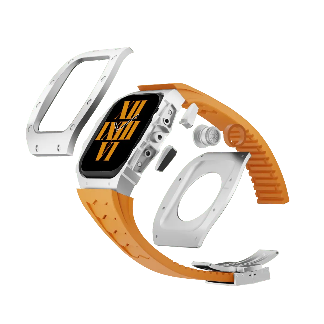 Titanium Case & Silicone Band for Apple Watch