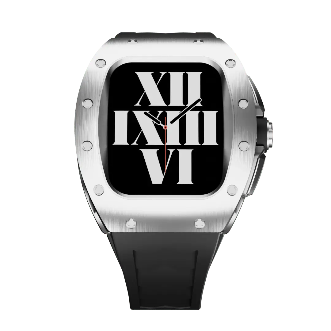 Titanium Case & Silicone Band for Apple Watch