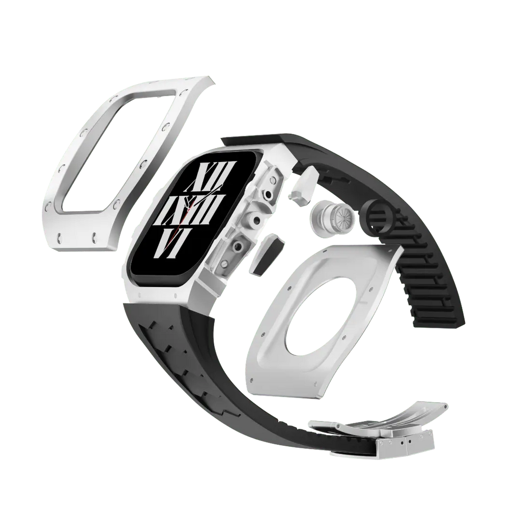 Titanium Case & Silicone Band for Apple Watch