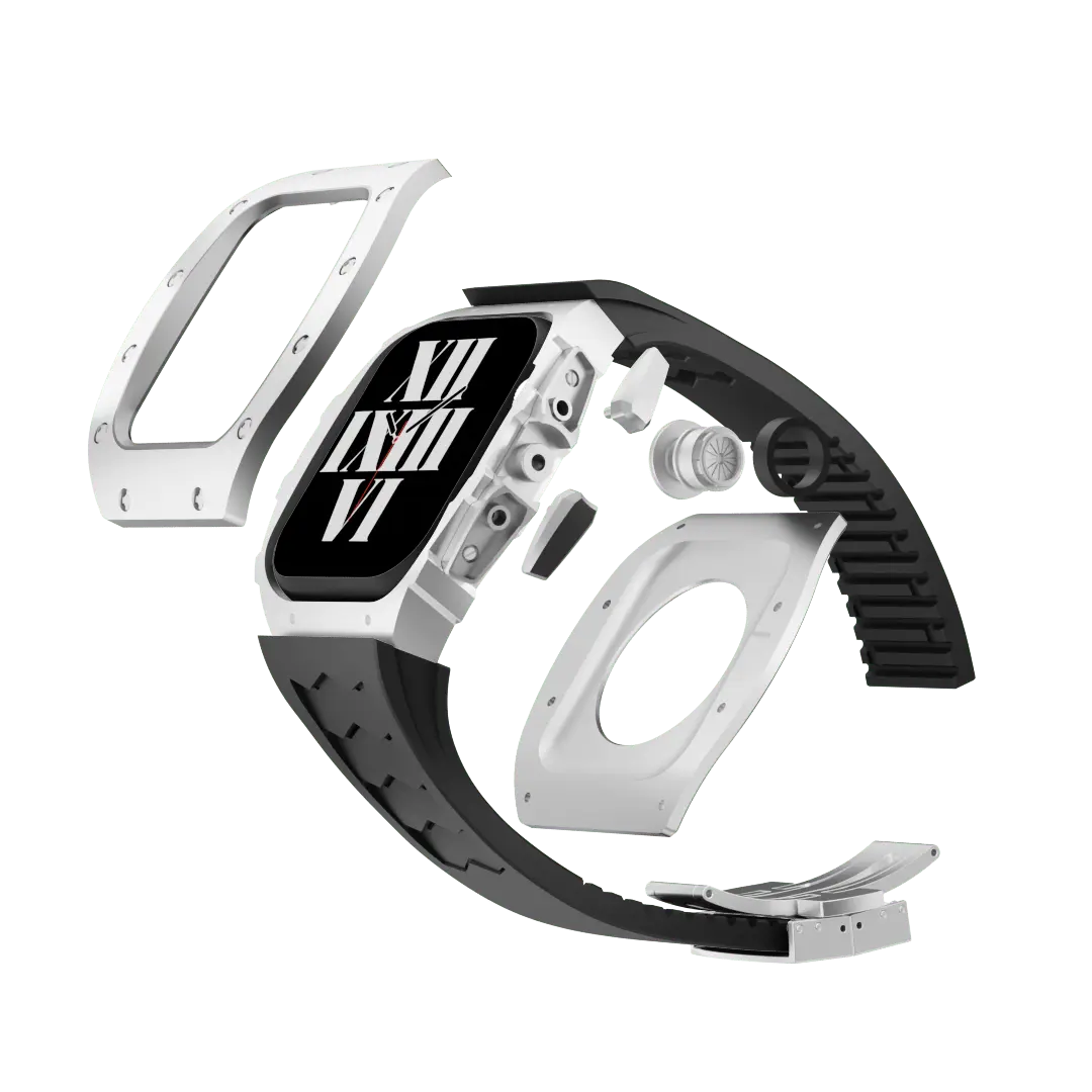 Titanium Case & Silicone Band for Apple Watch