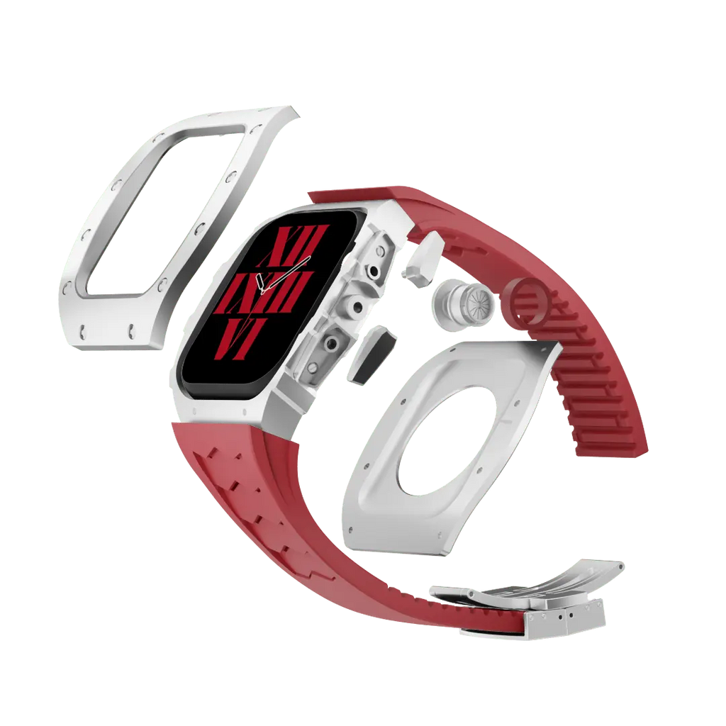 Titanium Case & Silicone Band for Apple Watch