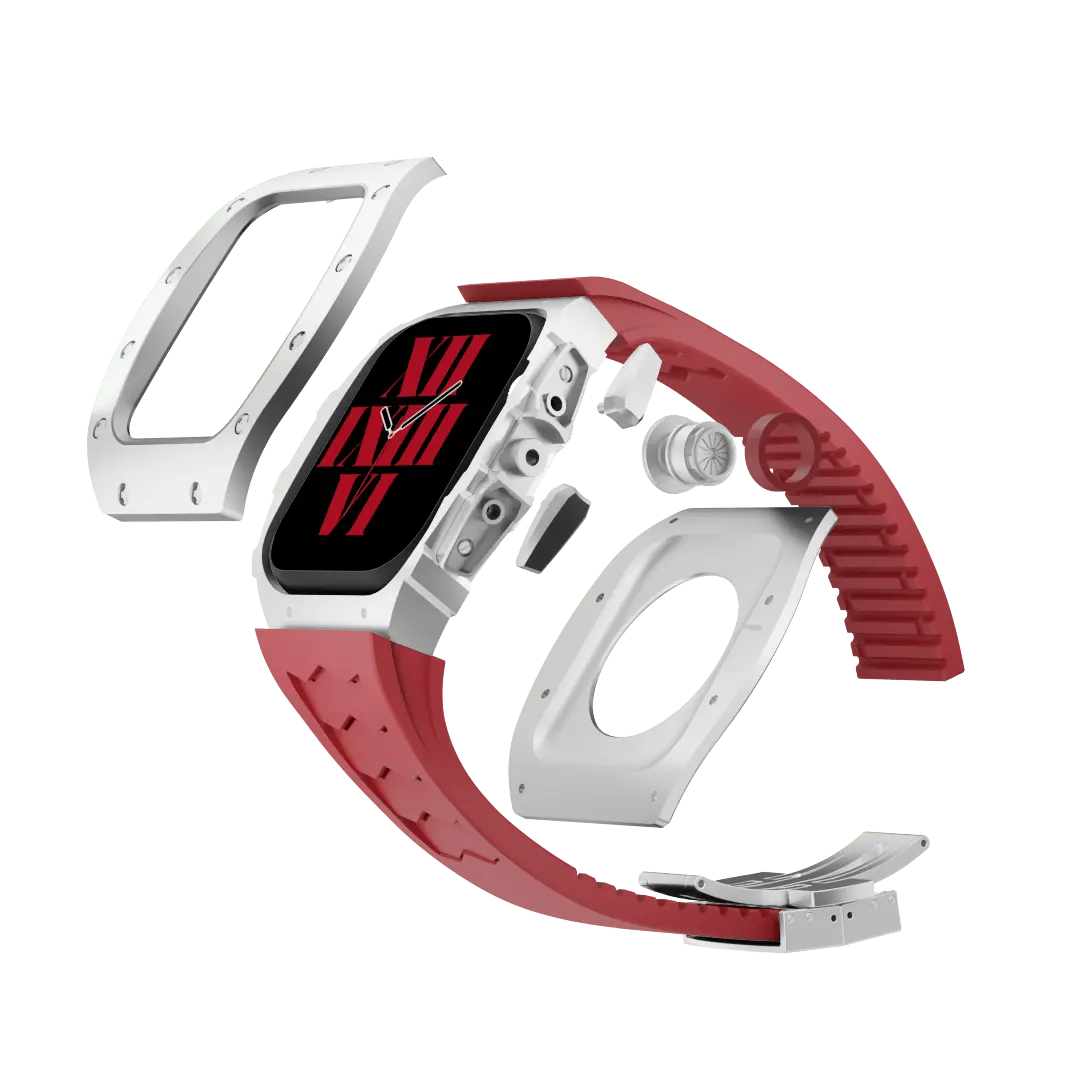 Titanium Case & Silicone Band for Apple Watch