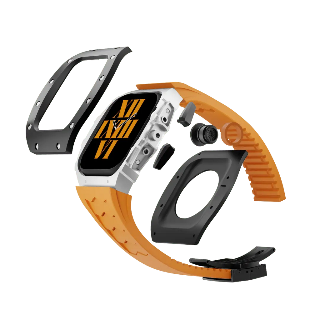 Titanium Case & Silicone Band for Apple Watch