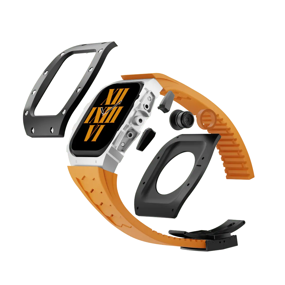 Titanium Case & Silicone Band for Apple Watch