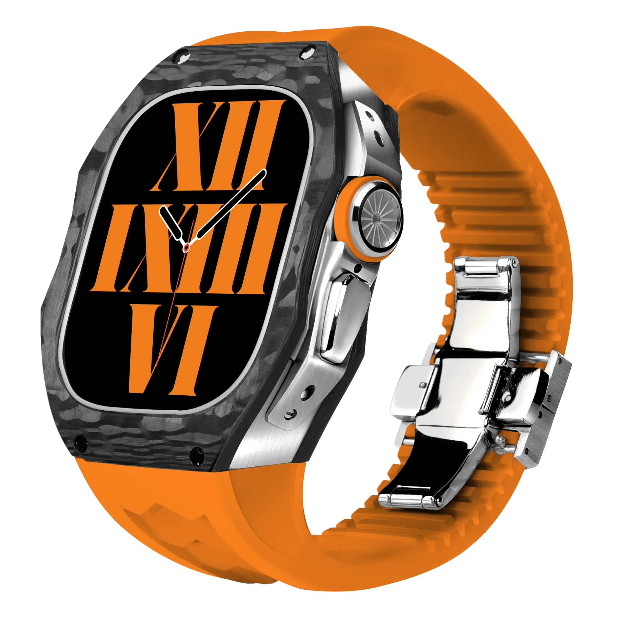 Carbon Fiber Case & Silicone Band for Apple Watch Ultra